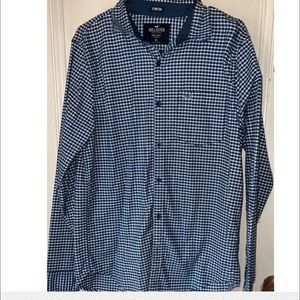 Hollister Men’s Stretch Fit Epic Flex Button Down Dress shirt Size M